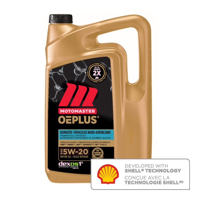 MotoMaster OEPLUS Domestic Premium 5W20 Synthetic Engine/Motor Oil, 5-L R2