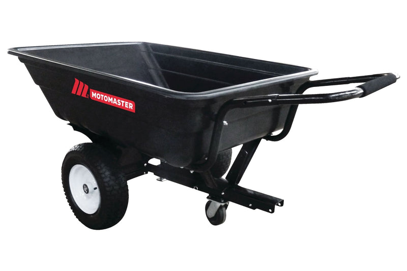MotoMaster Poly Bed Utility Trailer Cart with Steel Frame, Black, 500-lb S4