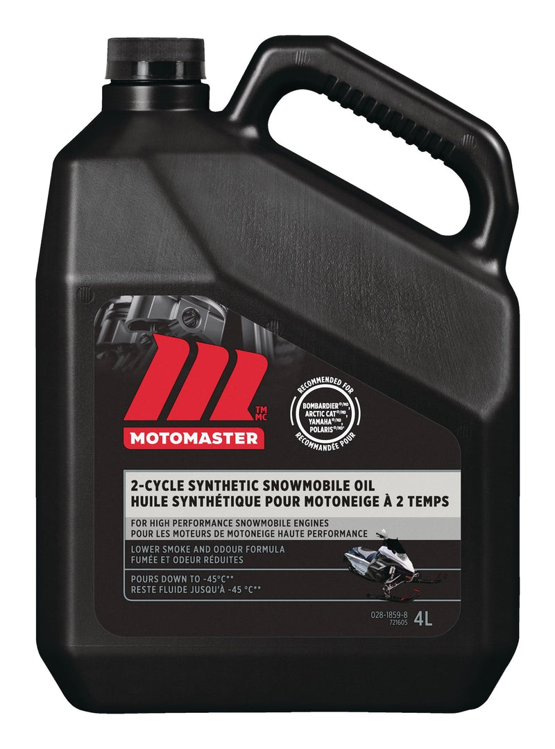 MotoMaster Synthetic 2-Stroke Snowmobile Oil, 4-L S1