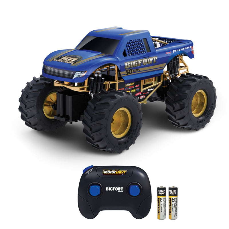 MotorDayz 1:15 R/C USB-Powered Bigfoot 50th Anniversary Monster Truck with Lights and Sounds N8
