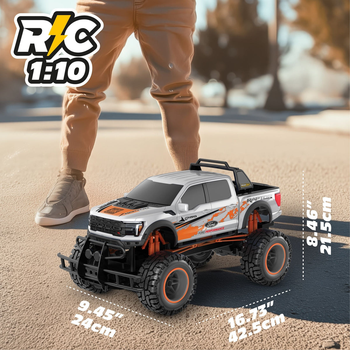 MotorDayz RC Ford Raptor Truck - 1:10 Scale