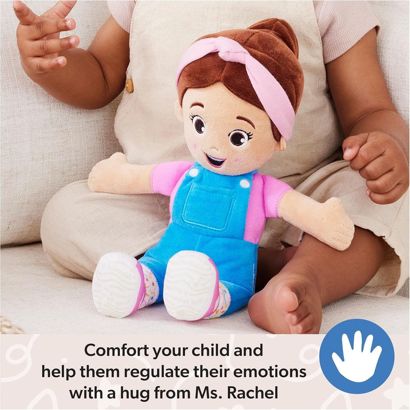 Ms. Rachel Cuddle & Comfort Doll 11-in Premium Plush, Ages 6 Months to 3+ J5