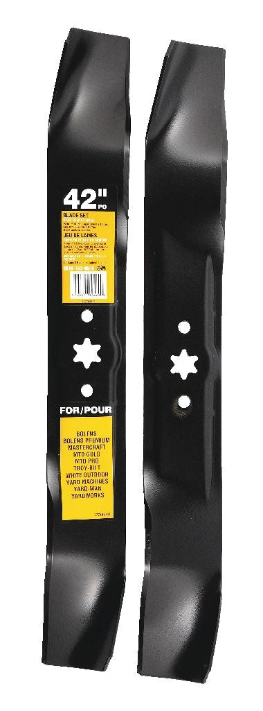 MTD 3-in-1, 2-Blade Replacement Set for 42-in Lawn Tractor Cutting Decks, Black G7