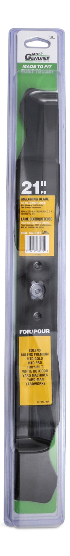 MTD Mulch Lawn Mower Replacement Blade, 21-in U6