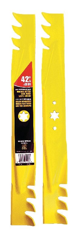 MTD Xtreme 3-in-1, 2-Blade Replacement Set for 42-in Lawn Tractor Cutting Decks, Yellow X3