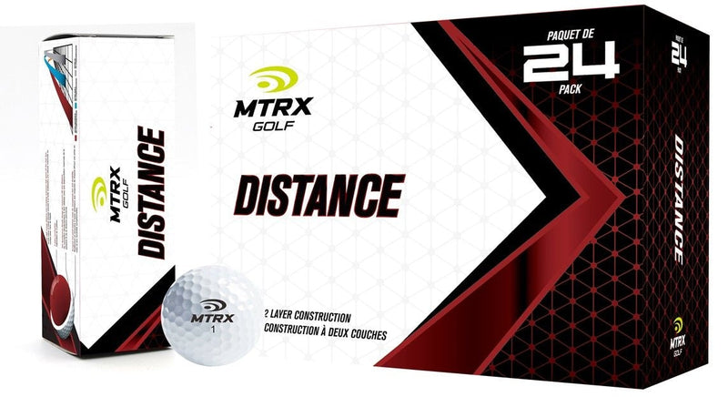 MTRX Distance Golf Balls, White, 24-pk F7