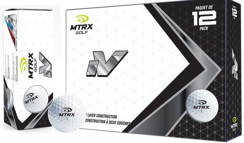 MTRX iV Golf Balls, Yellow, 12-pk M8