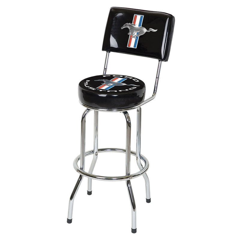 Mustang Swivel Bar Stool with Backrest V7