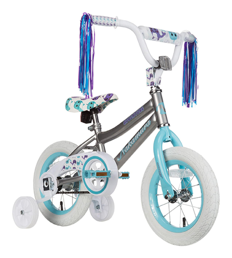 Nakamura Adventure Kid's Bike, Silver, 12-in K8