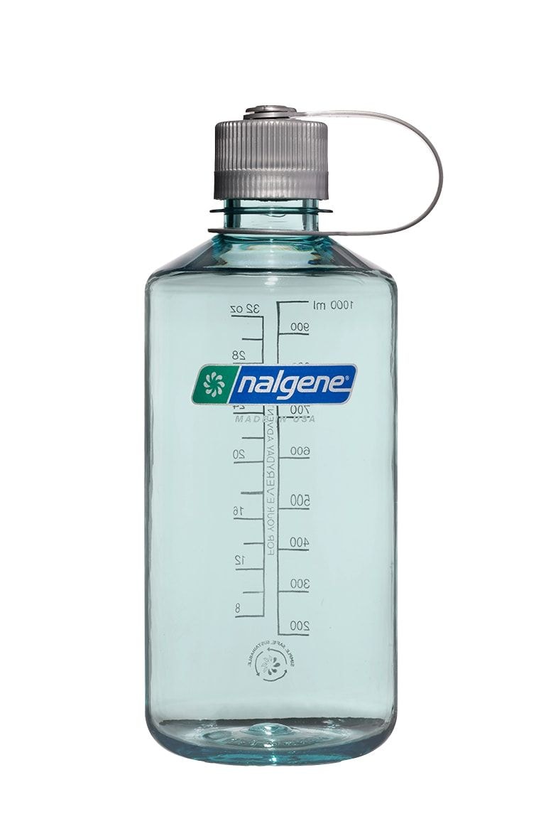 Nalgene Sustain Narrow Mouth Water Bottle, Seafoam, 1 L V3
