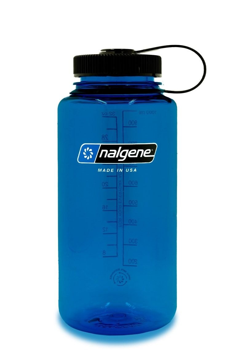 Nalgene Sustain Wide Mouth Water Bottle, Slate Blue, 32-oz W6