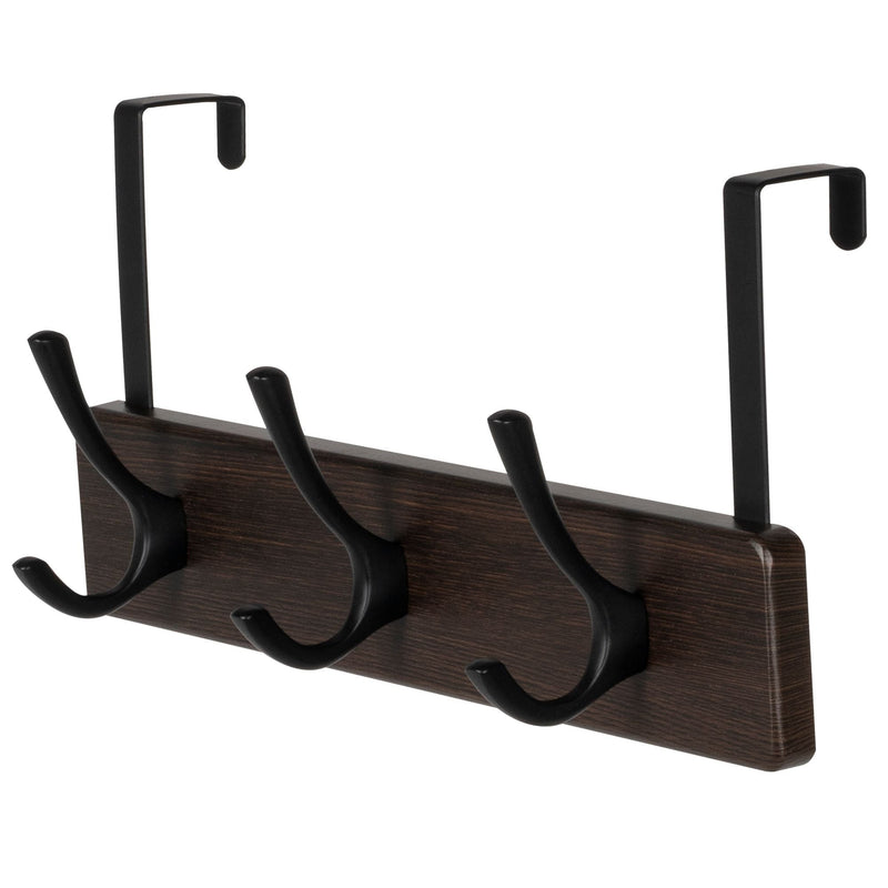 Neatfreak 13.3" Traditional Wall 3 Hook Rack, Brown Z5
