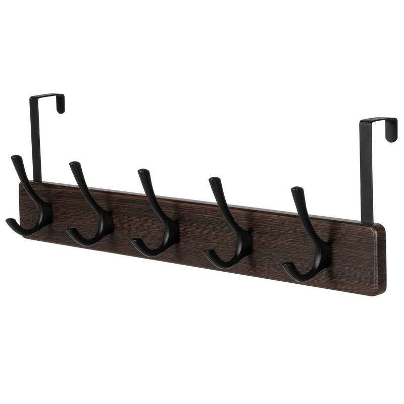 Neatfreak 21.6" Traditional Wall 5 Hook Rack, Brown L4