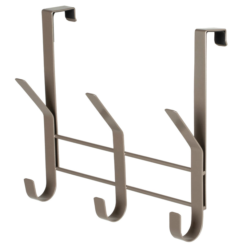 Neatfreak 8.5" Over The Door Metal 3 Hook, Champagne V3