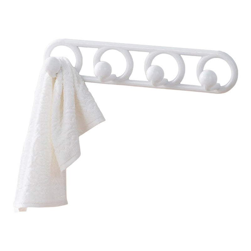 NeatFreak Heavy Duty Plastic 4-Hook Hook, White, 19.7-in M1