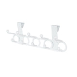 NeatFreak Plastic 10-Hook Over the Door Hook, White, 18.5-in