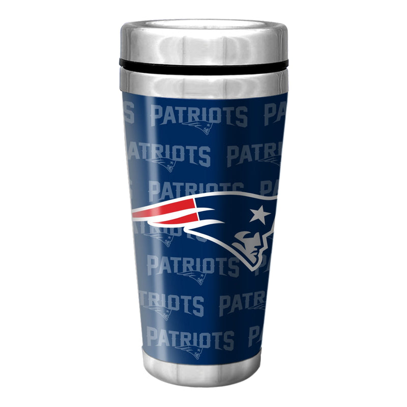 New England Patriots Insulated Stainless Steel Travel Mug For NFL Football Fans/Collectors, 16-oz P3
