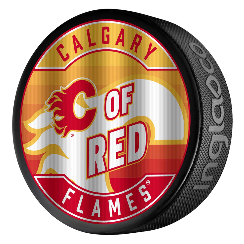 NHL Calgary Flames Dual-Image Lenticular Hockey Puck, 6-oz S4