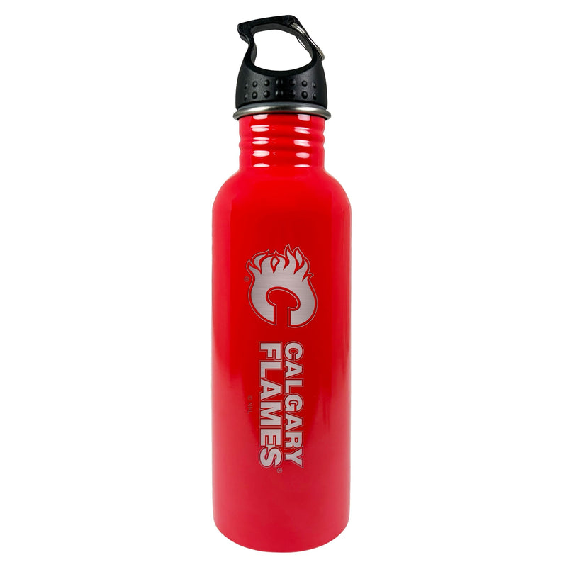 NHL Calgary Flames Stainless Steel Water Bottle, 25-oz V0