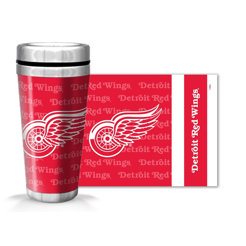 NHL Detroit Red Wings Hockey Logo Full Wrap Travel Mug, 14-oz G0