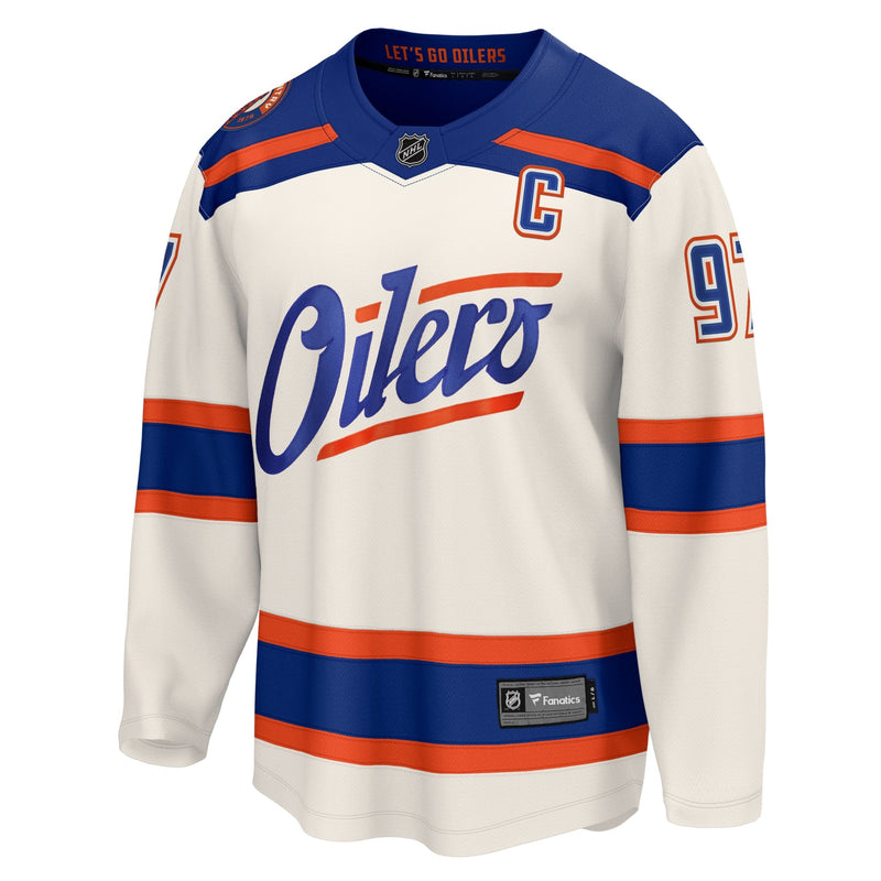 NHL Edmonton Oilers 2025 Adult Standard Connor McDavid Alternate Breakaway Player Jersey, Various Sizes I8