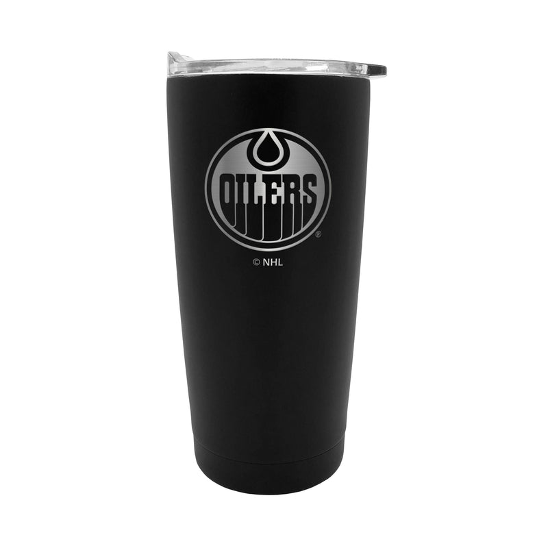 NHL Edmonton Oilers Executive Stainless Steel Insulated Travel Tumbler, Black, 20-oz O4