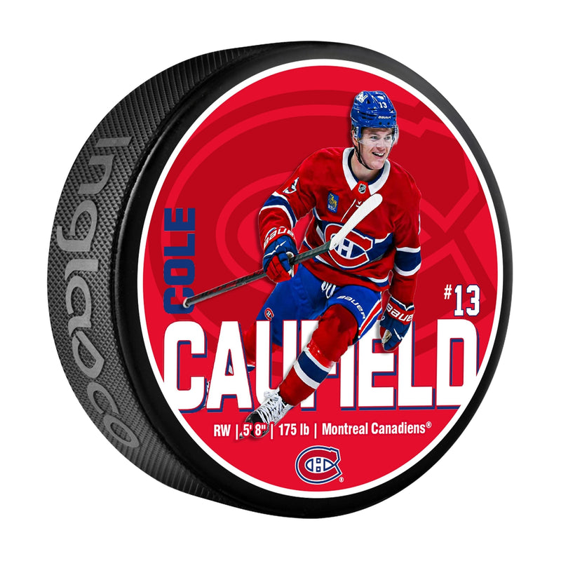 NHL Montreal Canadiens Cole Caufield Hockey Puck, 6-oz G1