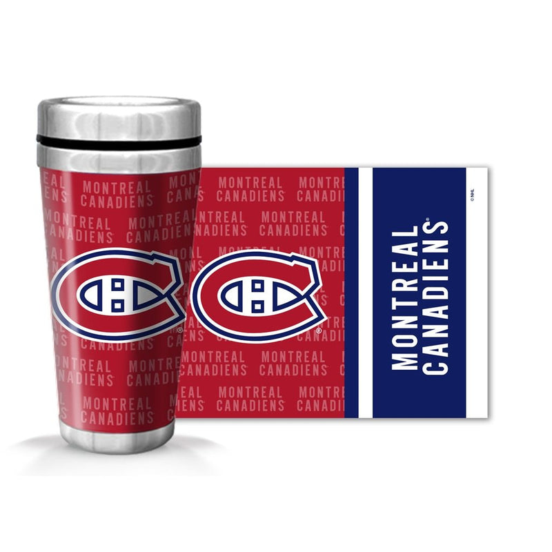 NHL Montreal Canadiens Full Wrap Wallpaper Travel Mug, 14-oz D0