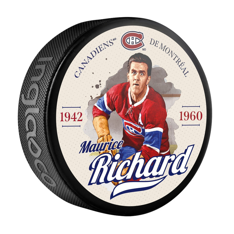 NHL Montreal Canadiens Maurice Richard Hockey Puck, 6-oz M1