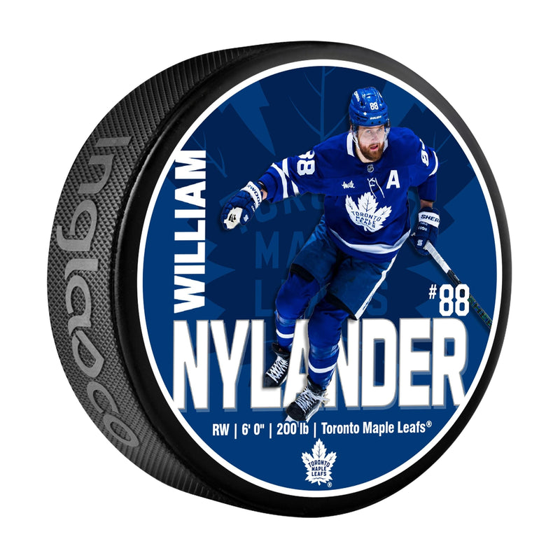 NHL Toronto Maple Leafs William Nylander Hockey Puck, 6-oz V6