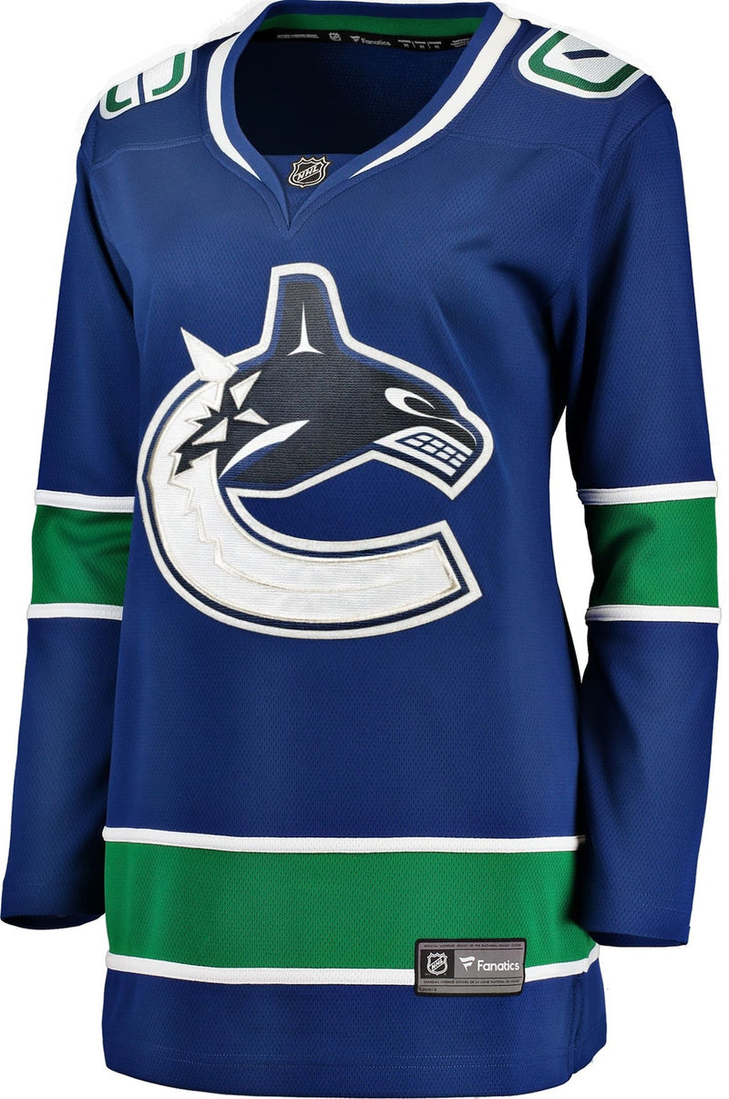 NHL Vancouver Canucks Breakaway Jersey, Women, Assorted Sizes V5