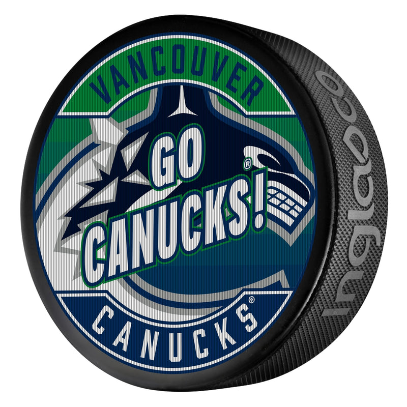 NHL Vancouver Canucks Dual-Image Lenticular Hockey Puck, 6-oz W6