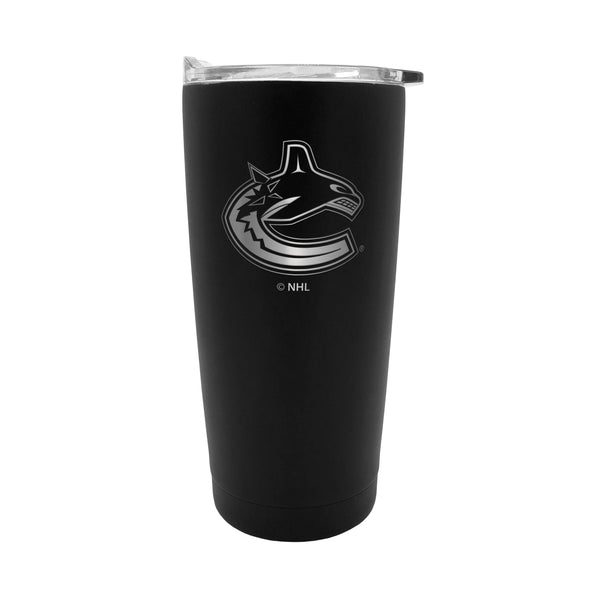 NHL Vancouver Canucks Executive Stainless Steel Insulated Travel Tumbler, Black, 20-oz O7