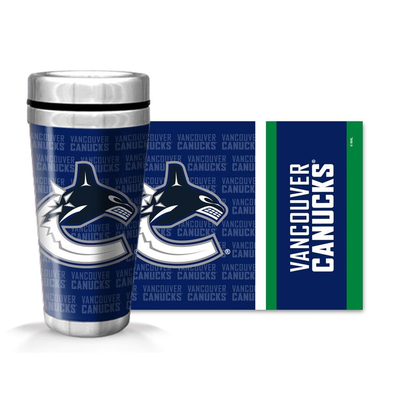 NHL Vancouver Canucks Full Wrap Wallpaper Travel Mug, 14-oz M6
