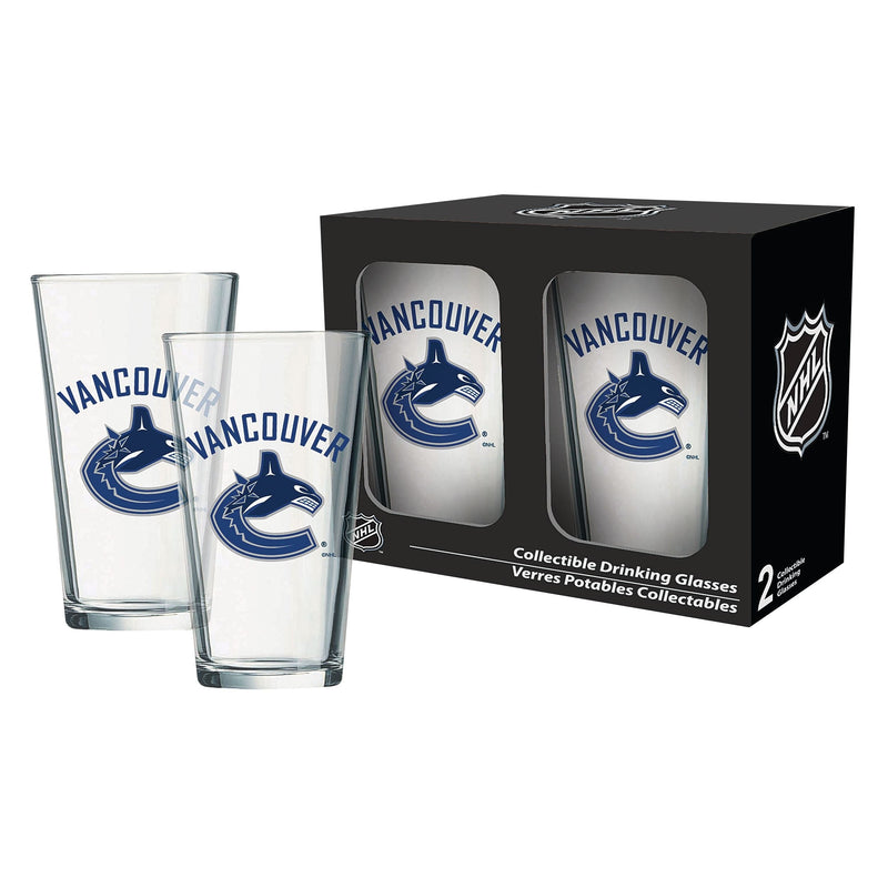 NHL Vancouver Canucks Mixing Pint Glass Box Set, 2-pk, 16-oz Y1