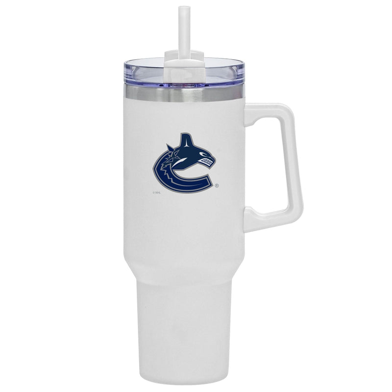 NHL Vancouver Canucks Travel Mug with Straw and Handle, 40-oz W1