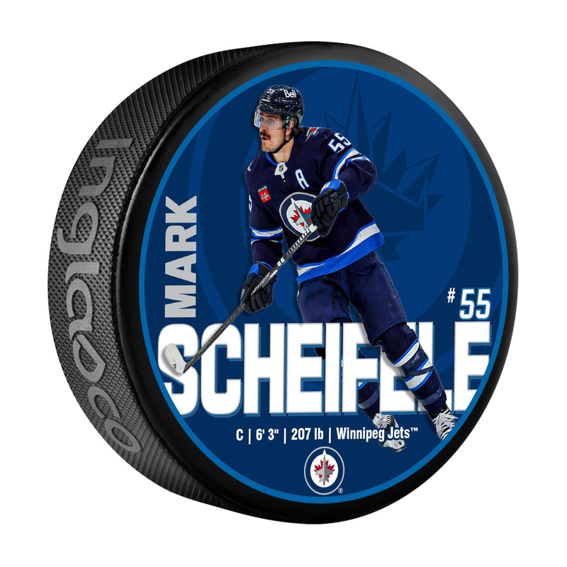 NHL Winnipeg Jets Mark Scheifele Hockey Puck, 6-oz V1