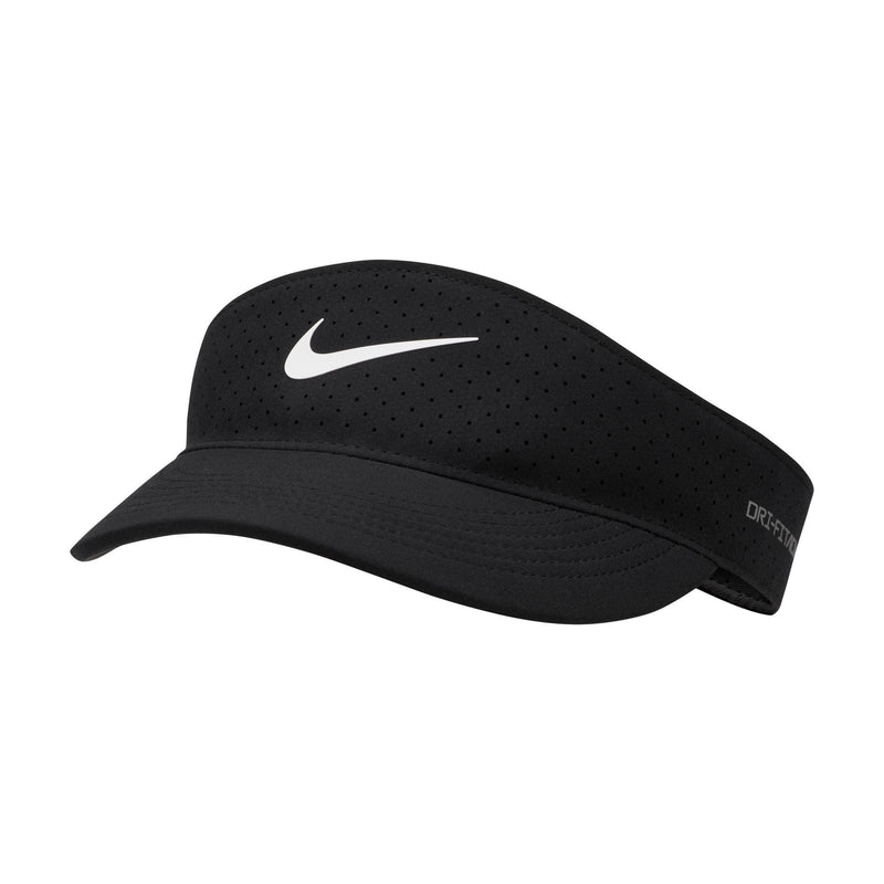 Nike Golf Dri-Fit Visor with Adjustable Closure, Men's/Women's Unisex, Black/White, One Size K2