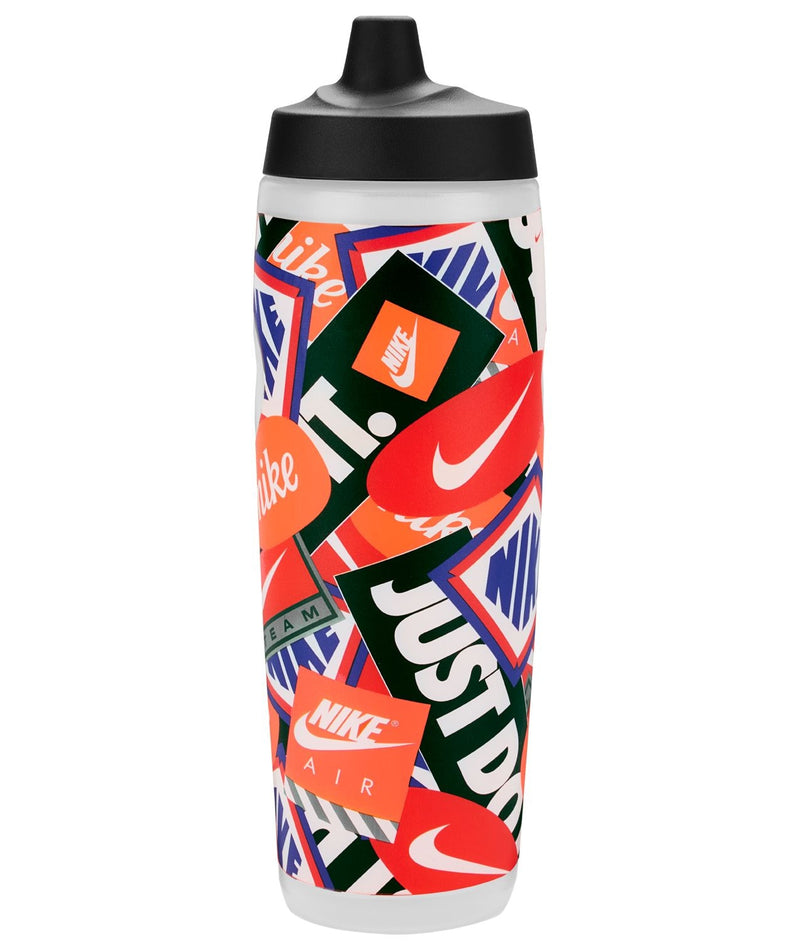 Nike Refuel 24-oz Orange Graphic Squeezable Water Bottle S8