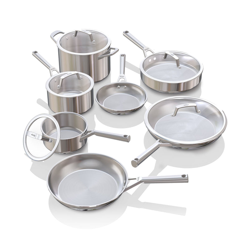 Ninja Everclad 12 piece Stainless Steel Cookware Set S3