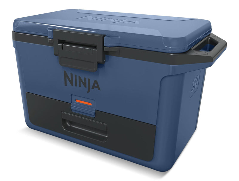 Ninja FrostVault 50-Quart Portable Hard Cooler with DryChill Drawer, Blue, 47-L P1