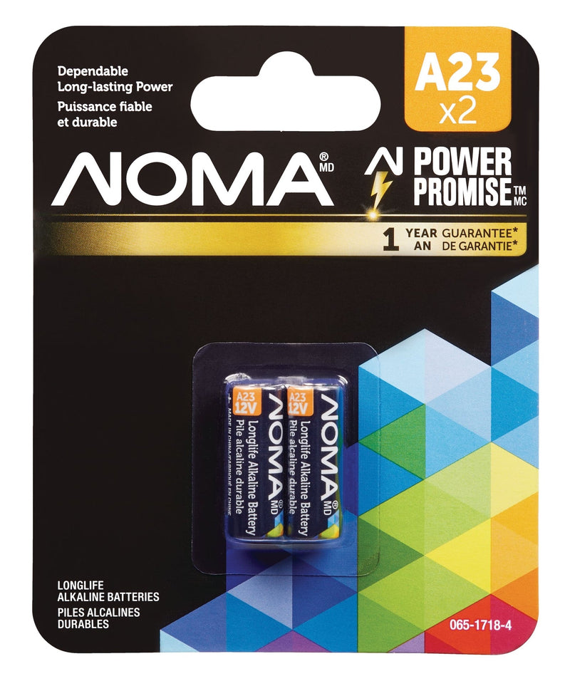 NOMA A23 12V / 12 Volt Alkaline Batteries, 2-pk U7