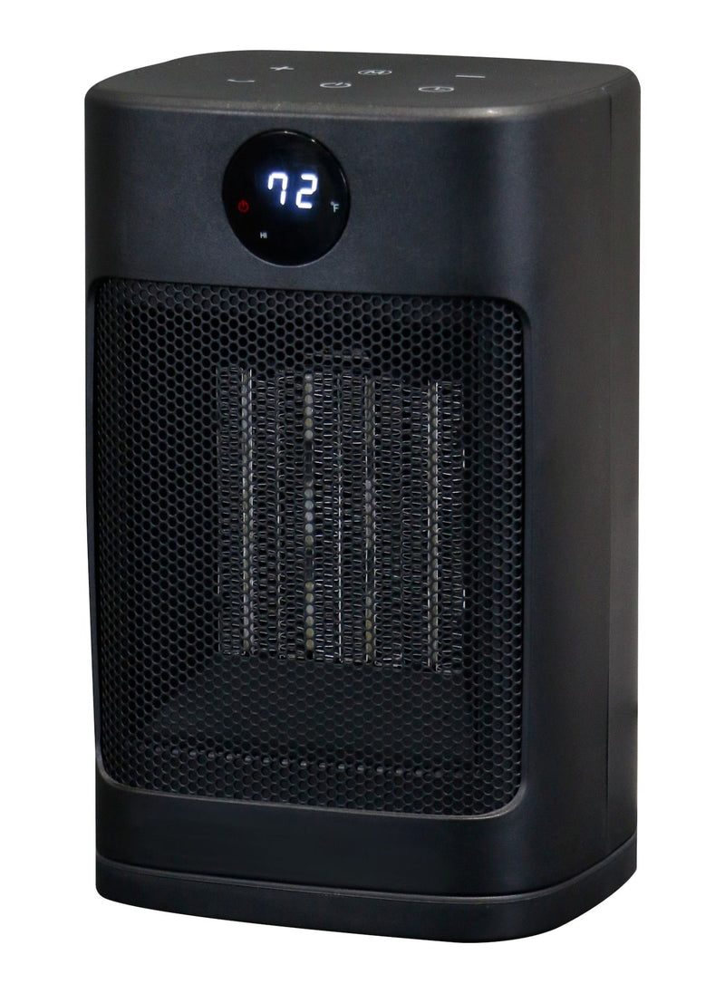 NOMA Digital Electric Personal Ceramic Heater with Remote, 1500W, Black I2