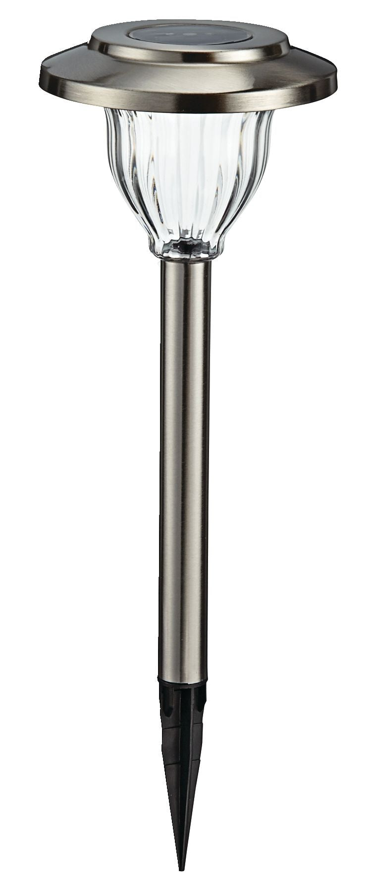 NOMA Outdoor Pure White LED Solar Stainless Steel Garden & Pathway Stake Lights, 10-Pk M2