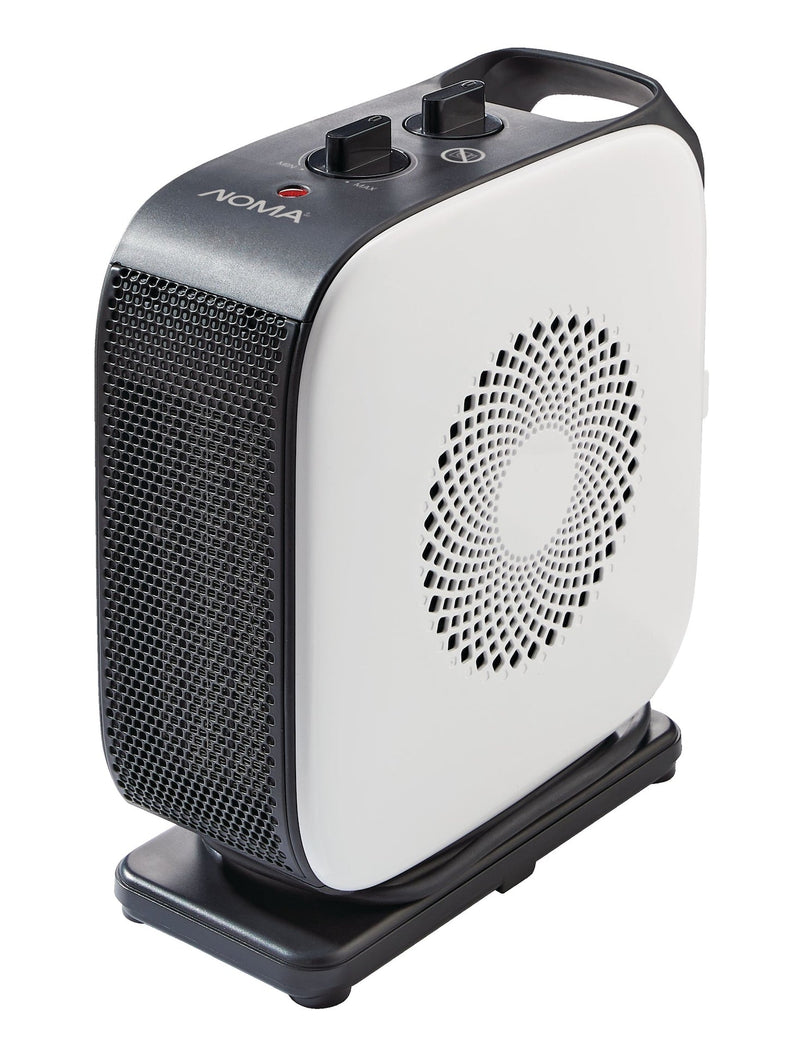 NOMA Portable Oscillating Portable Ceramic Space Heater withThermostat, 1500W, White P1