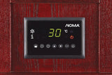 NOMA Wood Cabinet Infared Space Heater withRemote Control & Thermostat, 1500W