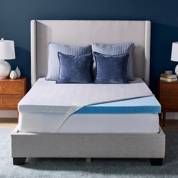 Novaform 3 in. Advanced Cooling Gel Memory Foam Mattress Topper O1