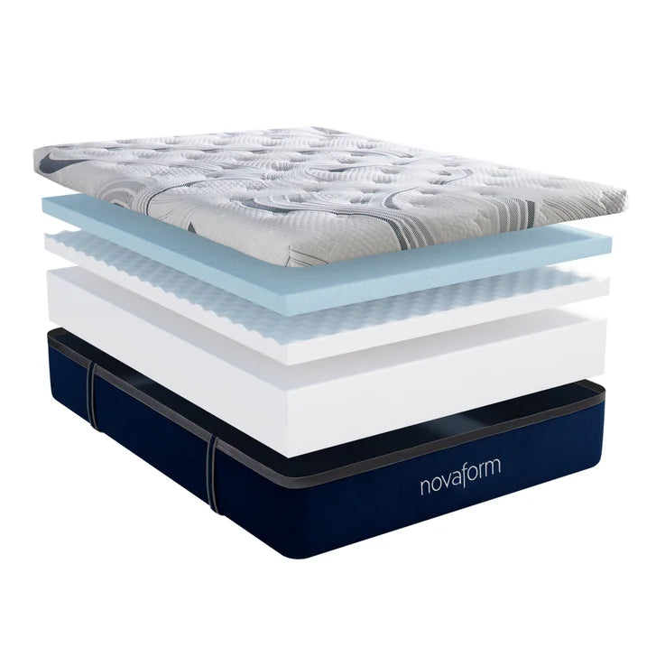 Novaform ComfortGrande Plus Advanced 35.5 cm (14 in.) Gel Memory Foam King Mattress G2