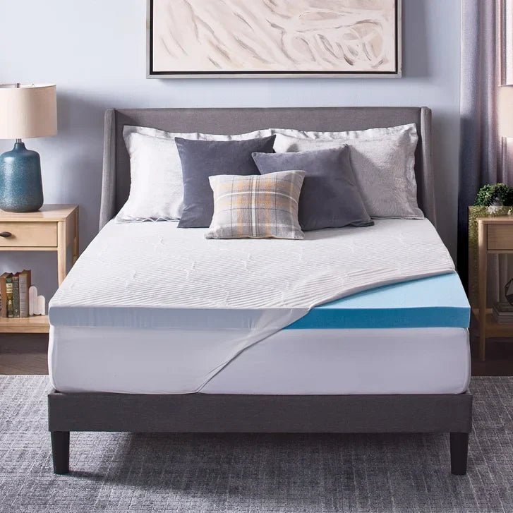 Novaform ComfortLuxe Plus Gel Memory Foam 3-inch Mattress Topper L4