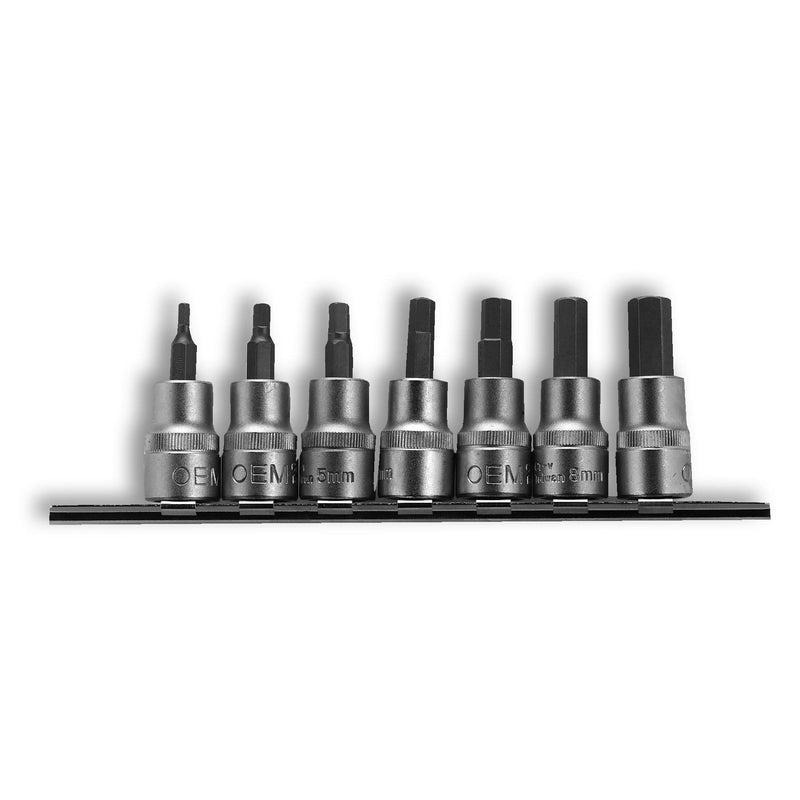 OEMTOOLS 3/8-in Drive Metric Hex Socket Set, 7-pc, Assorted Sizes, 44004 Y0